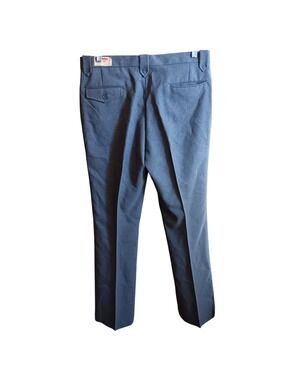 36x34 NWT Vintage Cowboy Pants NEW 1970s Farah Mens Gray Wool-Blend Dress Pants